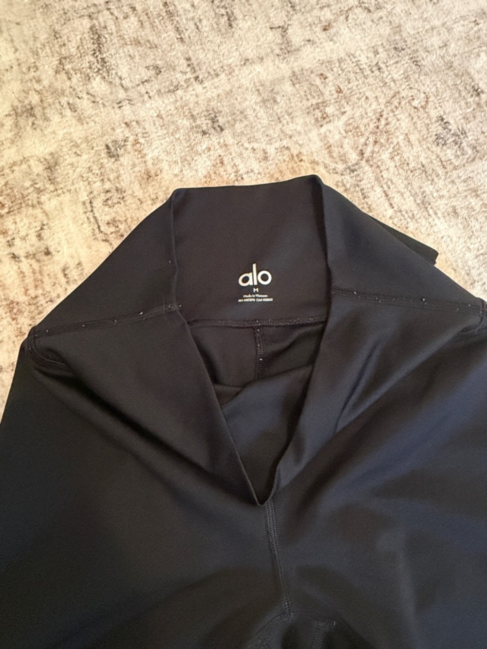ALO Yoga Black Kids Leggings with Logo Detail